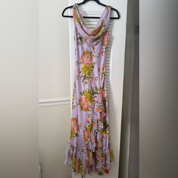 NWT Cinq a Sept Chrysanthemum Ray Dress in Lilac Multi Size 0 - Picture 5 of 9